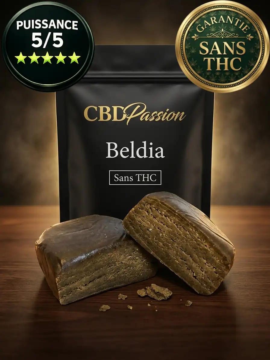 Beldia CBDPassion Packaging puissance garantie sans thc